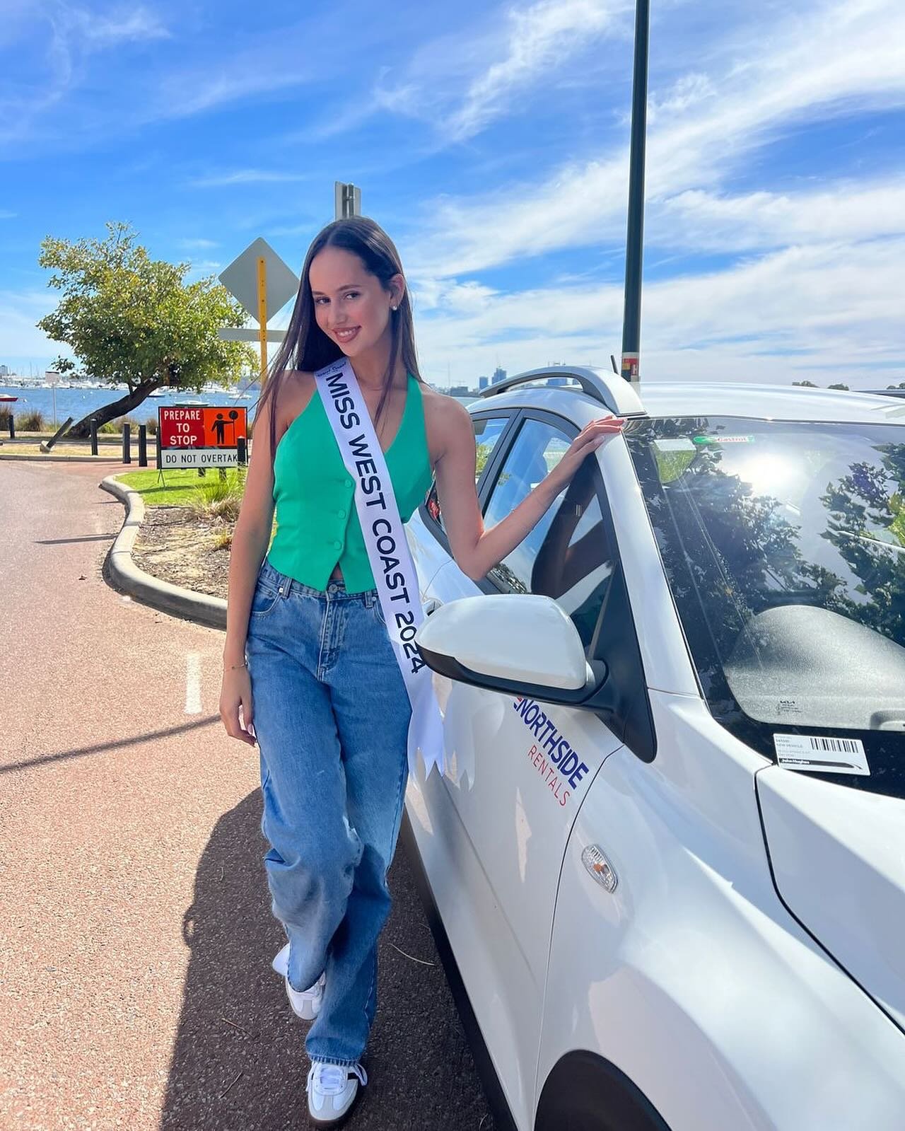 Our 2024 Miss West Coast @indira.streckfuss had an exciting pick up, for her NEW @northsiderentals CAR❤️🚙👏🏼

We are so excited for all your new adventures ✨🥰

Miss Universe Australia is Proudly Presented by; @boldly.foods &amp; @ozwear_au_officia