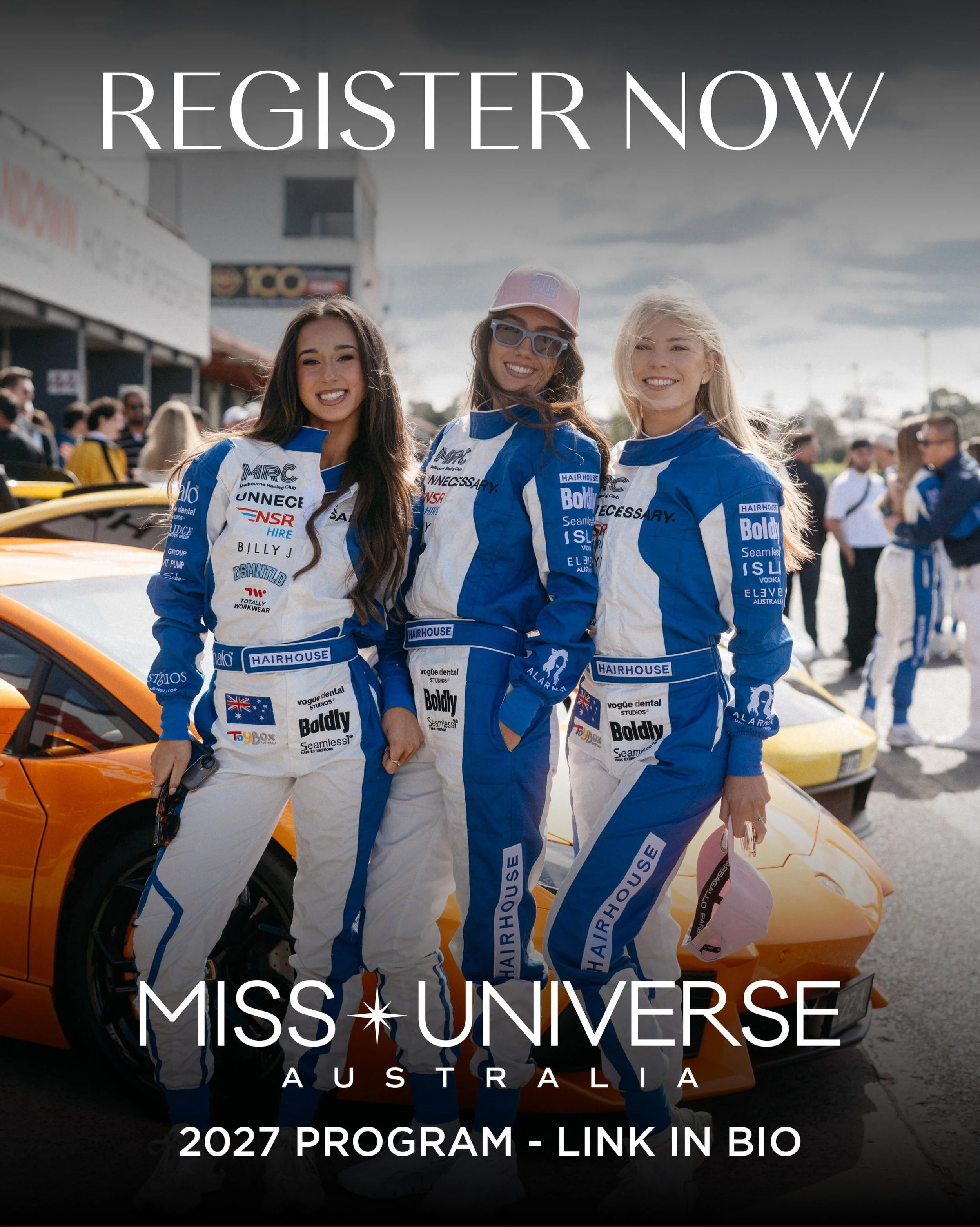 REGISTRATIONS ARE OFFICIALLY OPEN! 

Could you be the next Miss Universe Australia? 👑🇦🇺

The 2027 Miss Universe Australia program is calling women from across Australia who are ready to step into their confidence, discover their potential and be a