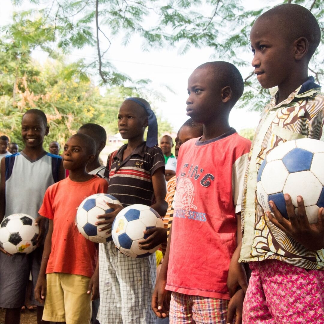 Young aspiring teenagers looking to join the Football in ACTion project