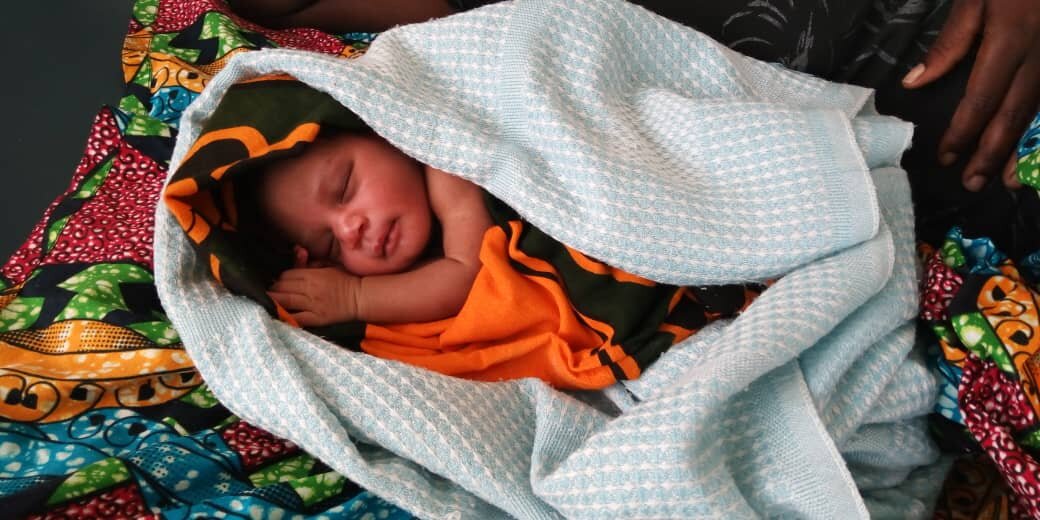 Newborn baby from Tanzania