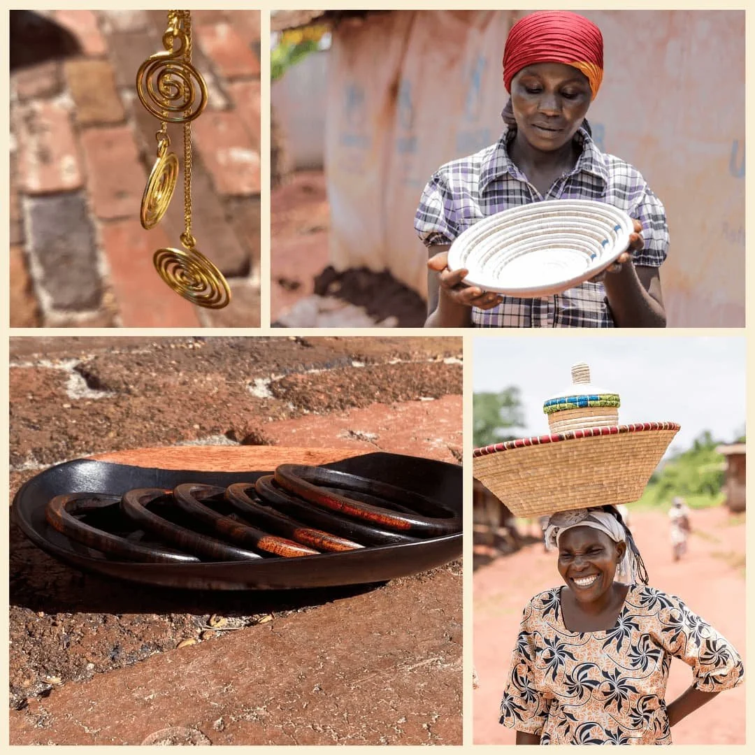 Handcrafted jewellery, baskets, and homewares created by Tanzanian artisans supporting community livelihoods