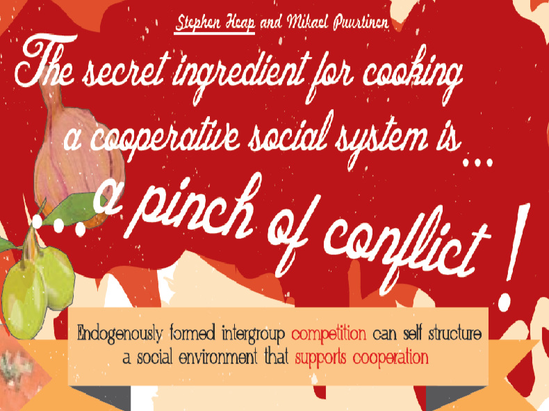 The Secret Ingredient for Cooking a Cooperative Social System is...