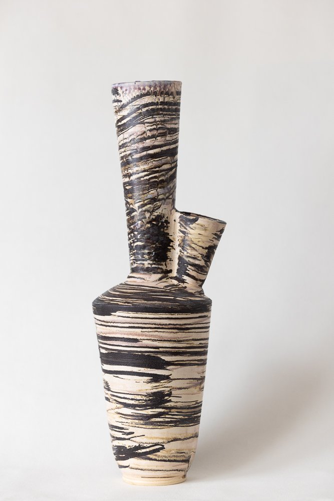 Black Swirl with two spouts