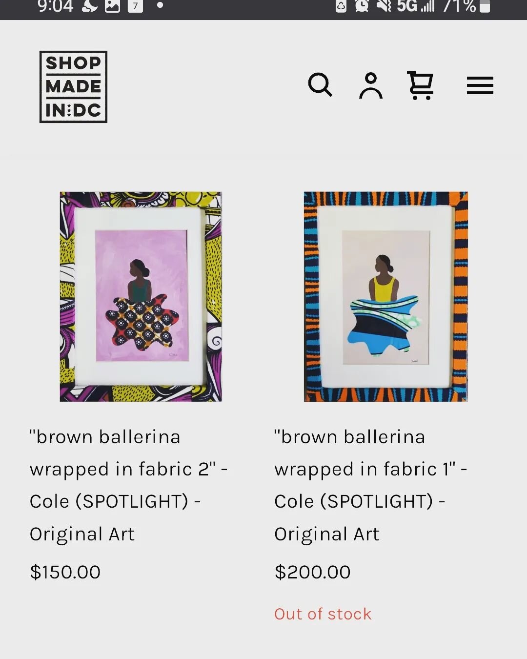 I'm so jazzed to have my work in this show online and in the @shopmadeindc #Georgetown #gallery. I've never had 10 pieces in the same show 🤓😅

#art #artist #blackart #blackartist #ballet #ballerina #fabric #collageartist #mixedmediaart #mixedmedium