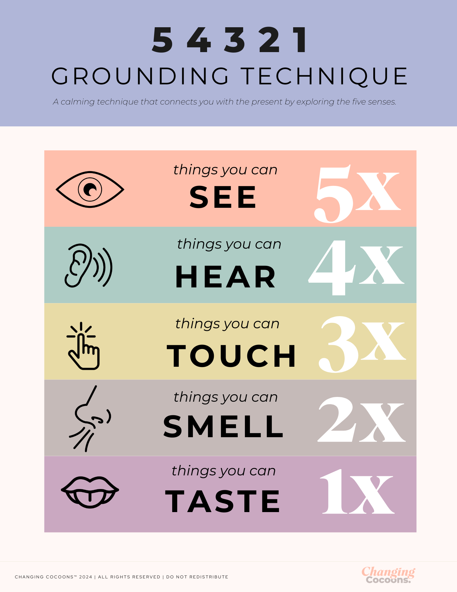 5-4-3-2-1 Senses Technique