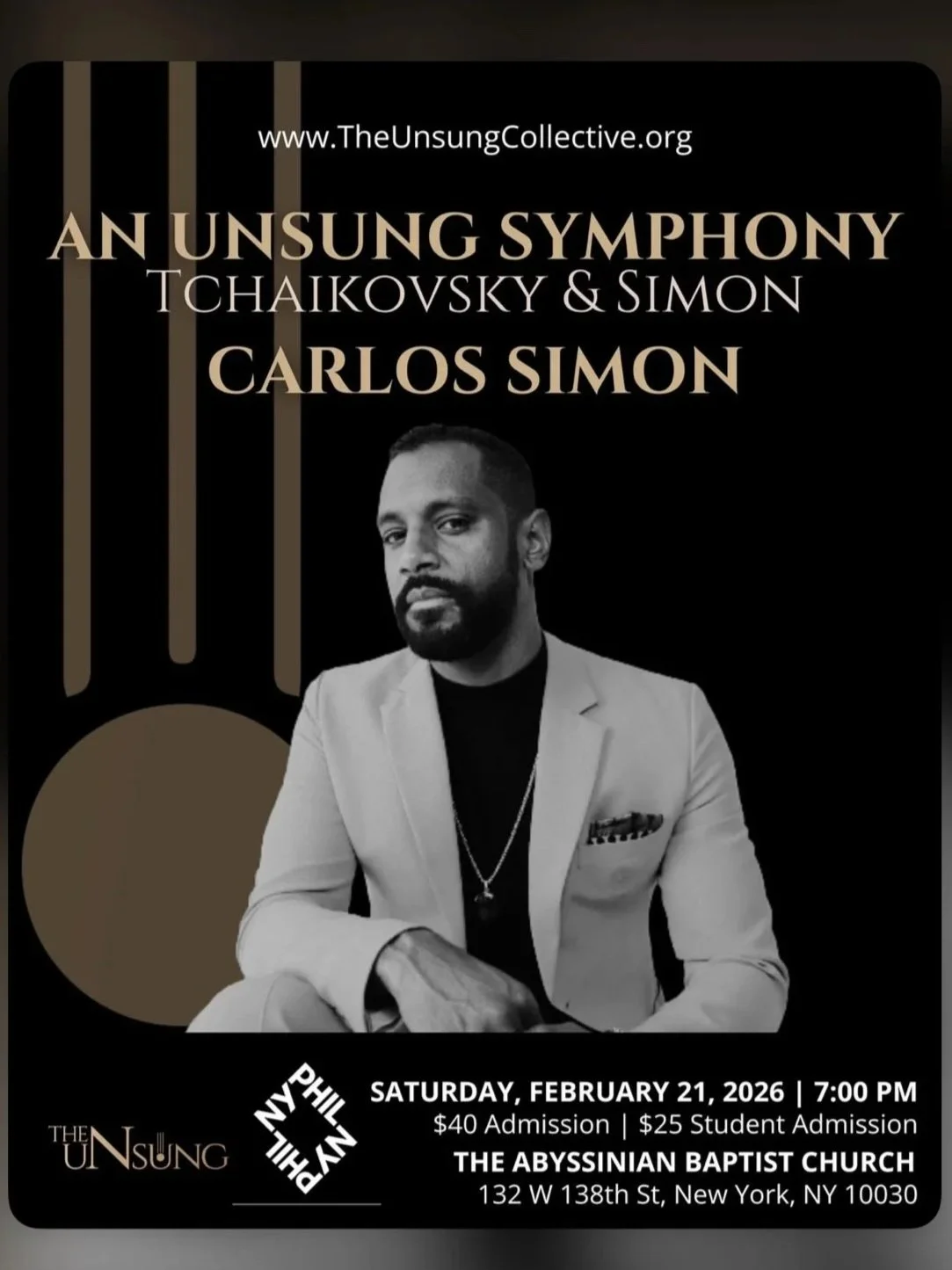 Unsung Symphony: Tchaikovsky Symphony No. 5 &amp; Here I Stand: Paul Robeson