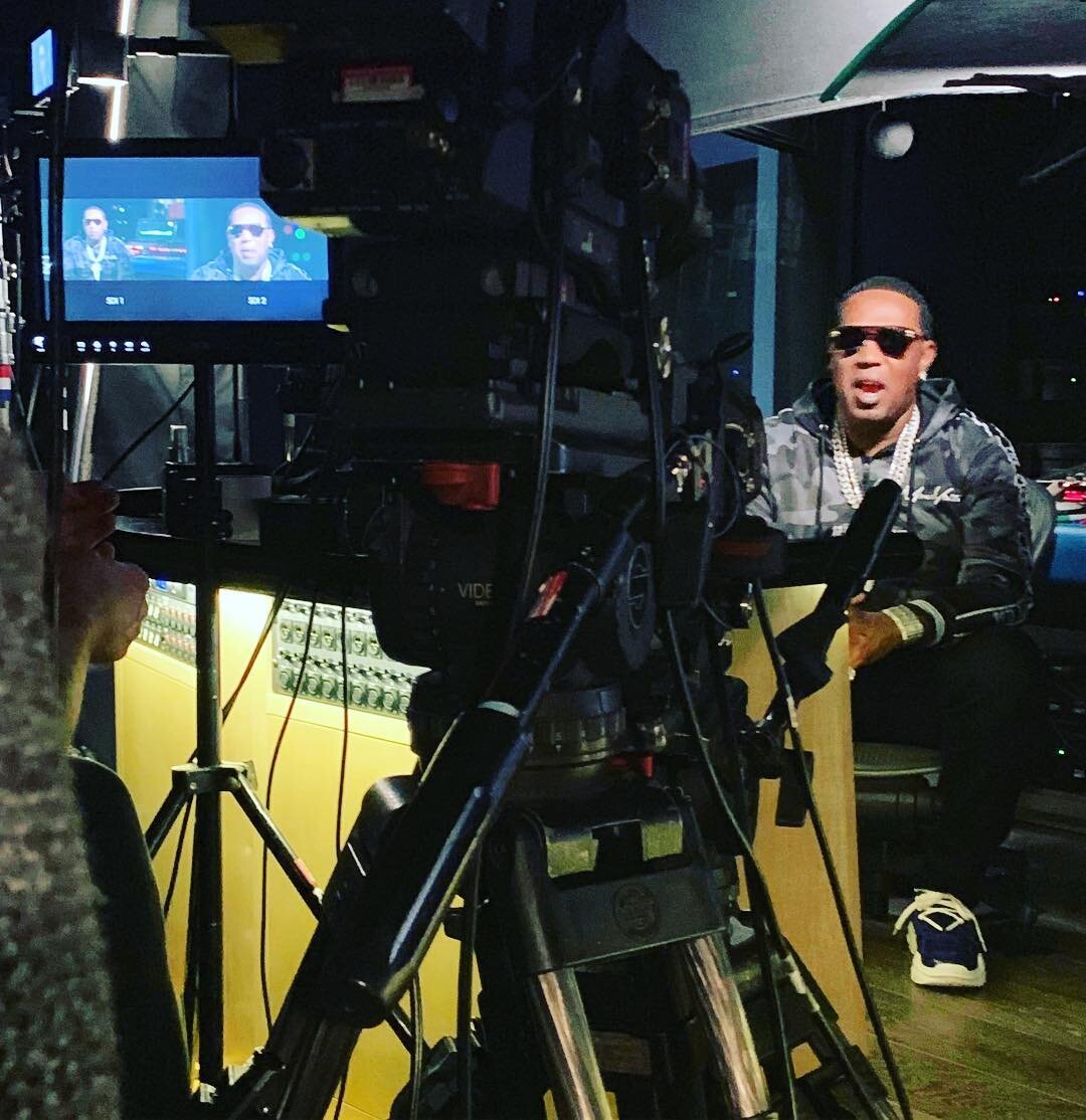 Sitting down today w @masterp today! 
#onset
#makingtv