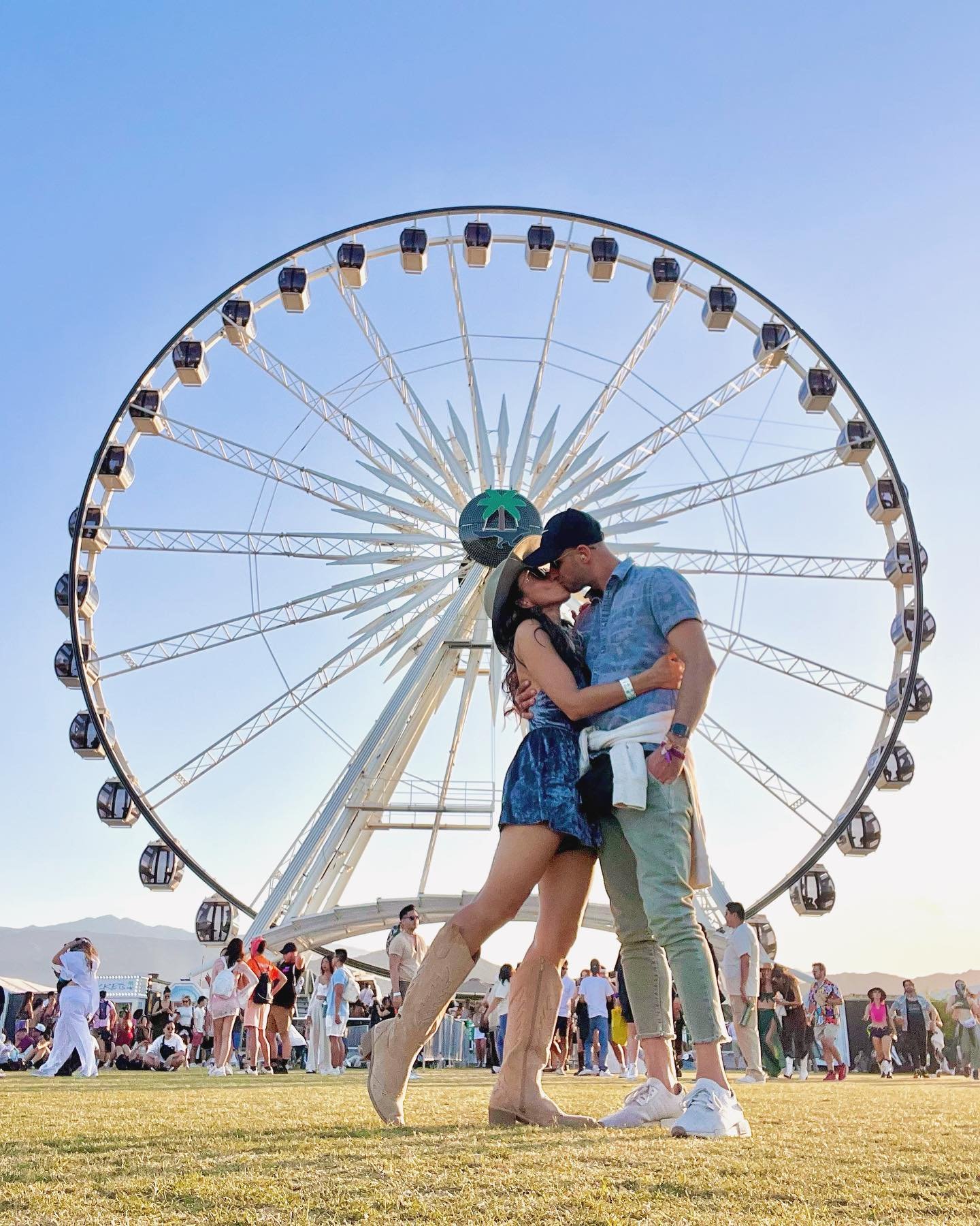 Happy 11th year of Coachella, my love. 🎡

Another fun time dancing in the desert we now call home. And yes, I will always make you take our annual grass photo on the field. 🫶🏽