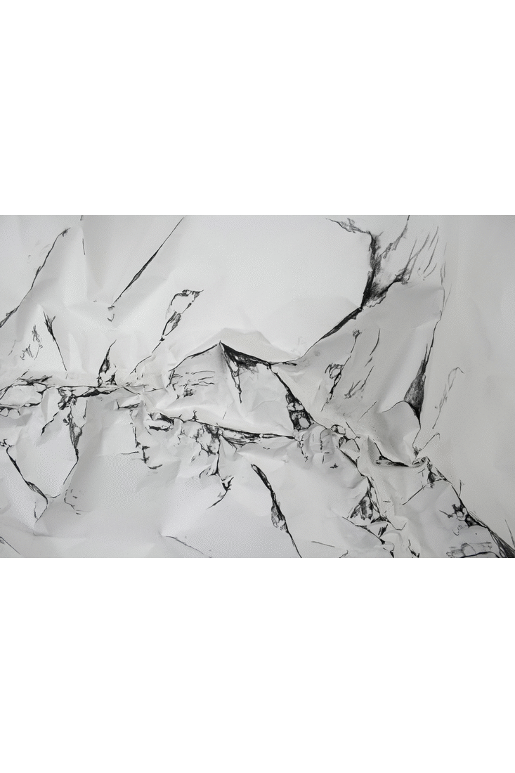 masako miyazaki, At Fault No.39 Charcoal on paper 108” x 42” - AVAILABLE by commission