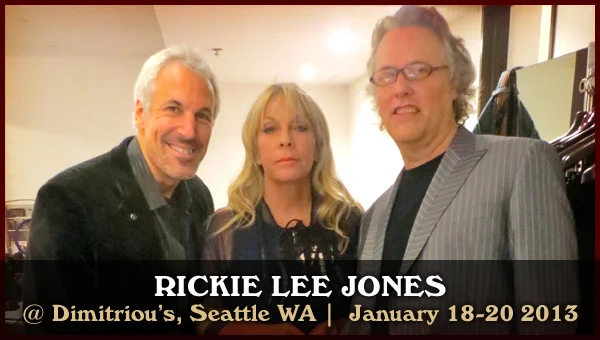 Rickie Lee Jones w/ Jeff Pevar & Ed Willett on 01/18-20/2013 at Dimitriou's Jazz Alley
