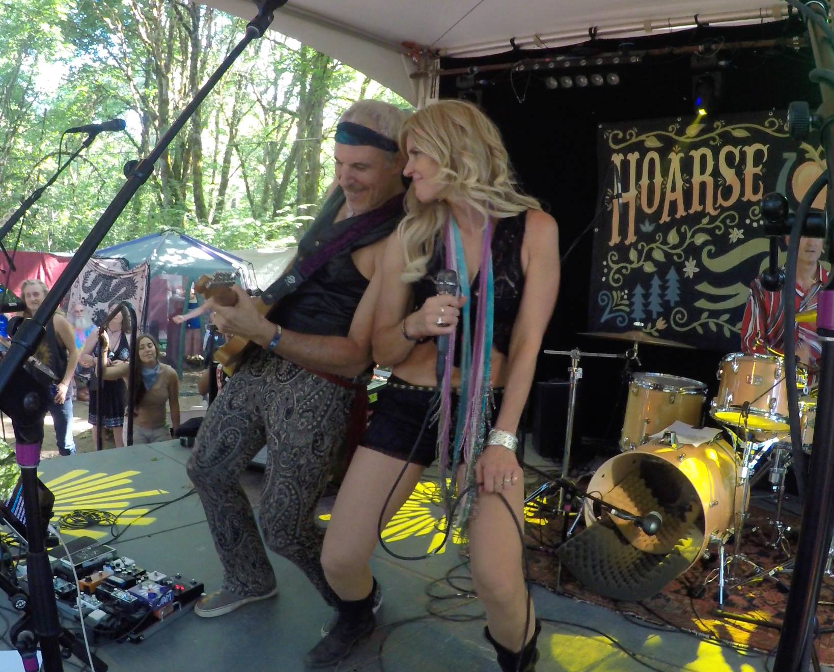 Inger &amp; Jeff as ZEPDRIX at the iconic Oregon Country Fair