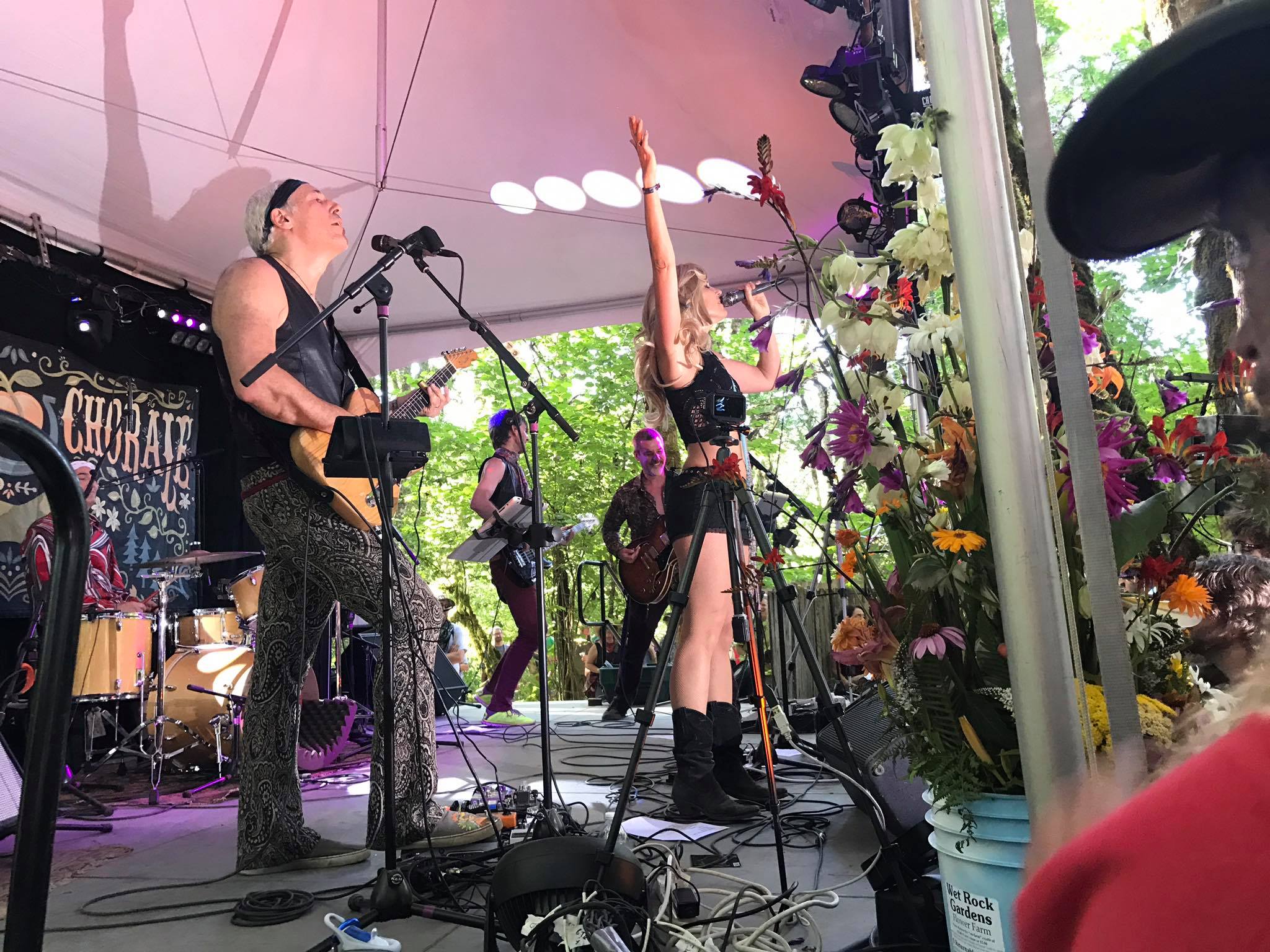 Inger &amp; Jeff as ZEPDRIX at the iconic Oregon Country Fair