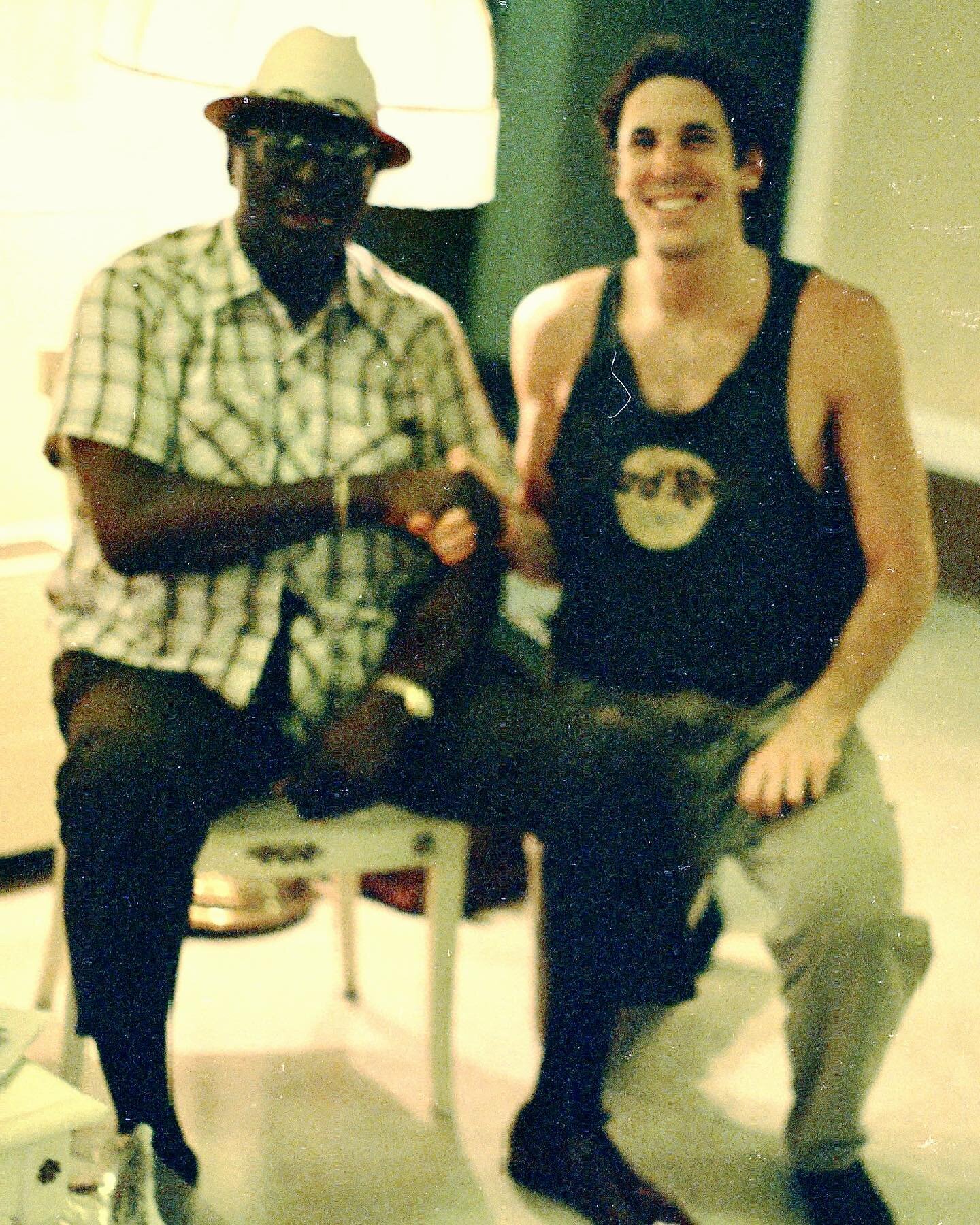 Touring in Italy around 1990 we had the opportunity to play at numerous Blues Festivals. I walked into our hotel and there was the one and only Albert King! I wasn&rsquo;t exactly dressed for the occasion but I had to take the opportunity to introduc