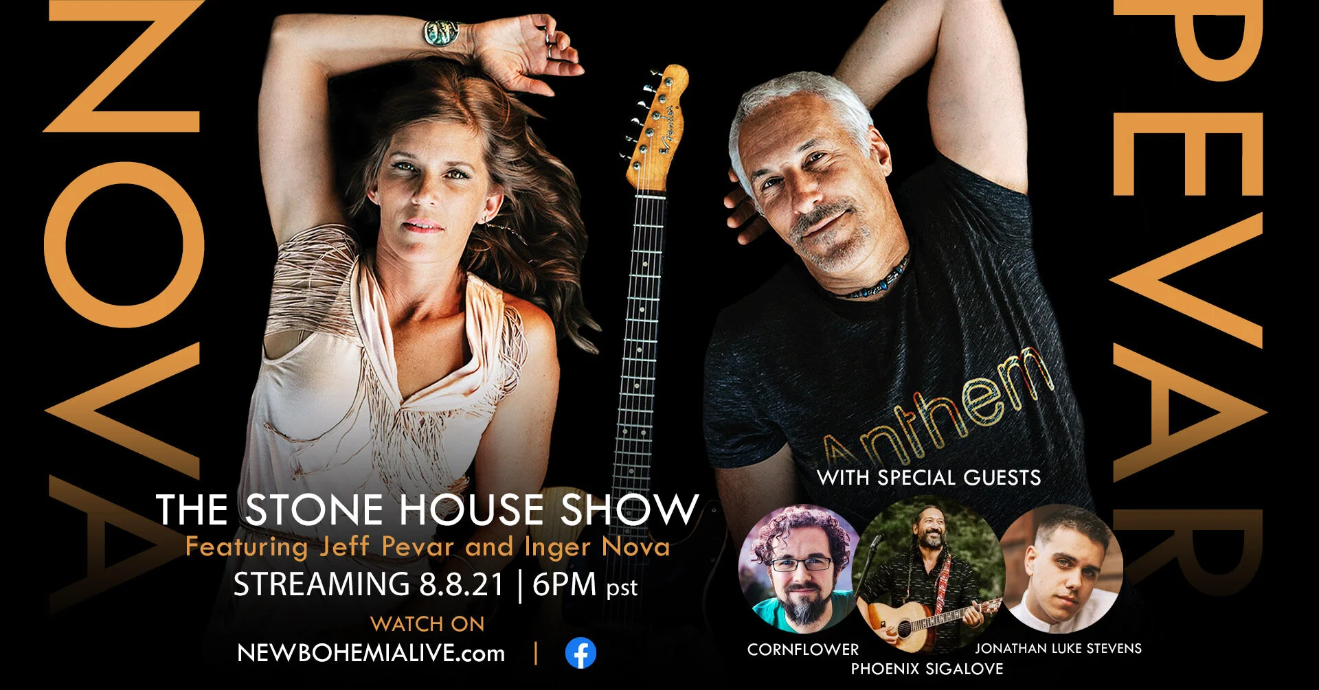 Jeff Pevar &amp; Inger Nova Streaming from the Stone House