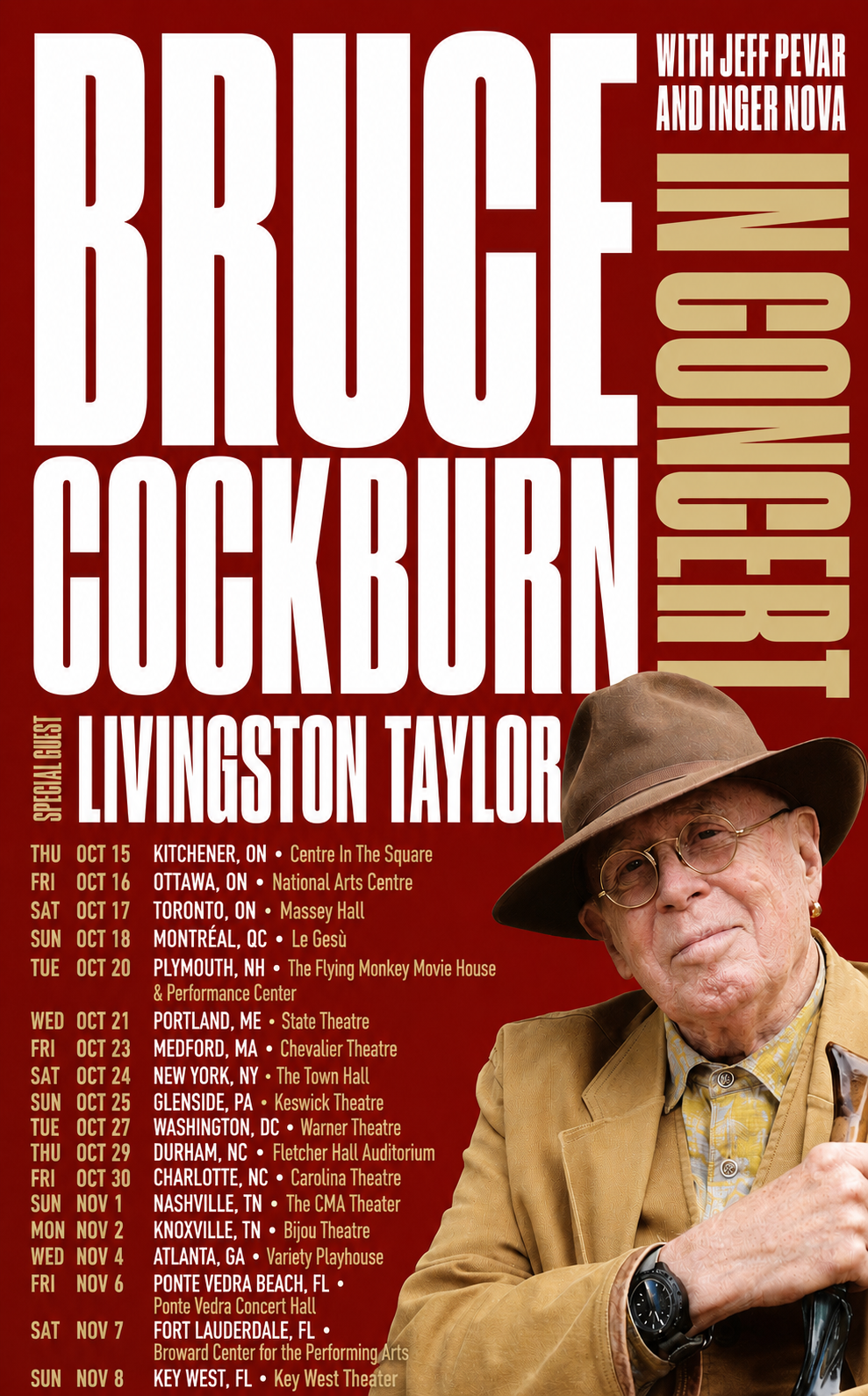 TOUR: Bruce Cockburn with Jeff Pevar and Inger Nova