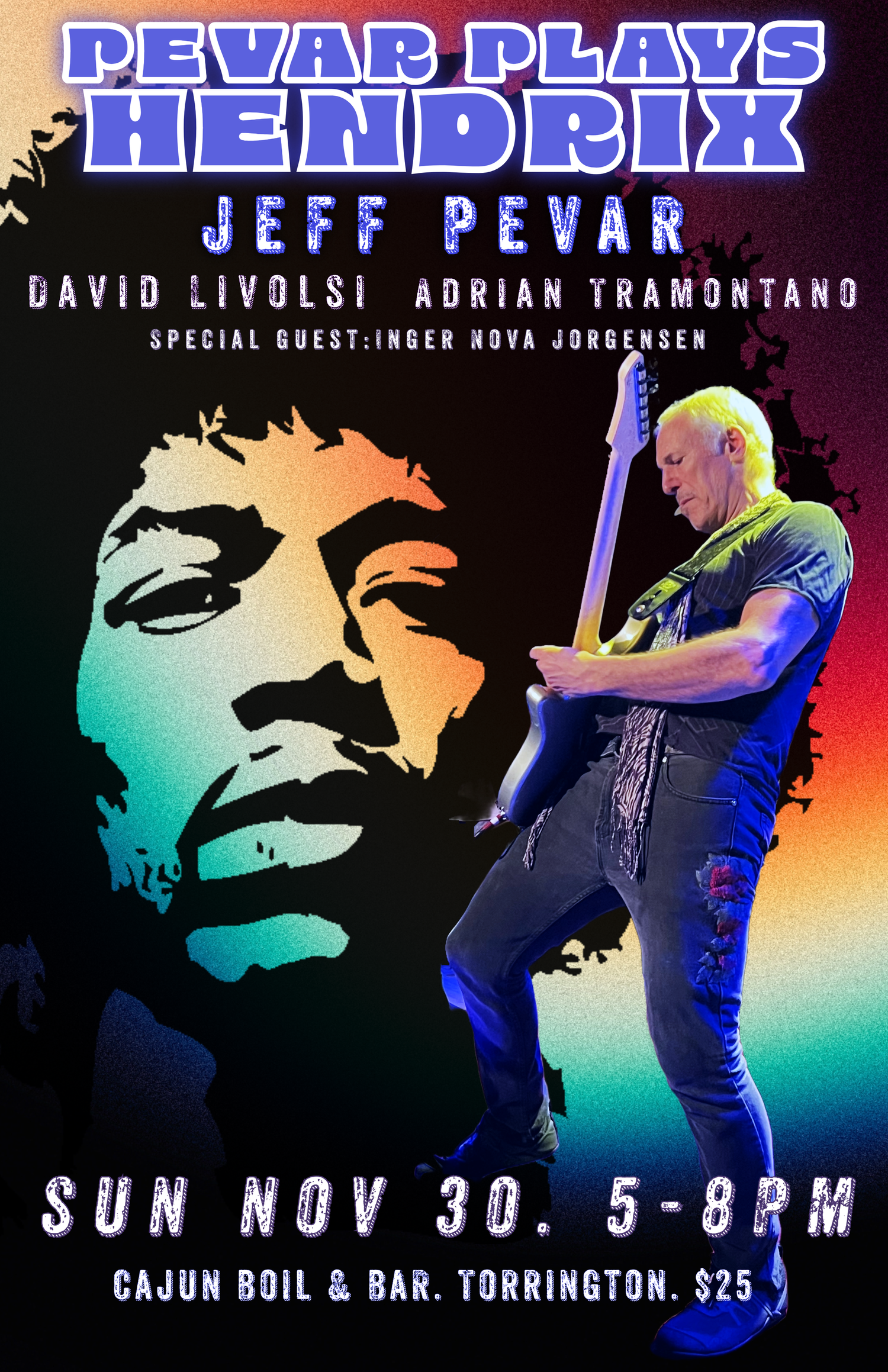 PEVAR PLAYS HENDRIX AT CAJUN BOIL SUN NOV 30 @ 5PM!! — Jeff Pevar