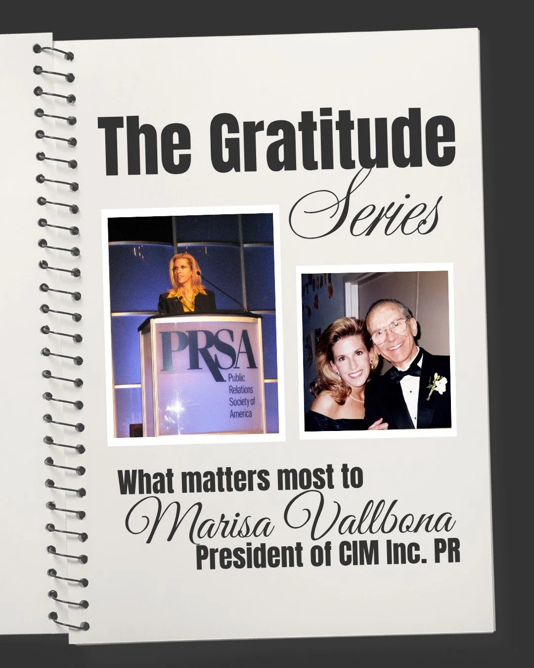 💫 The Gratitude Series 💫 

This week, we&rsquo;re highlighting what matters most to our President, Marisa Vallbona, a reflection on the top 10 things she&rsquo;s most grateful for this season. 

Gratitude is part of who we are, it shapes how we lea