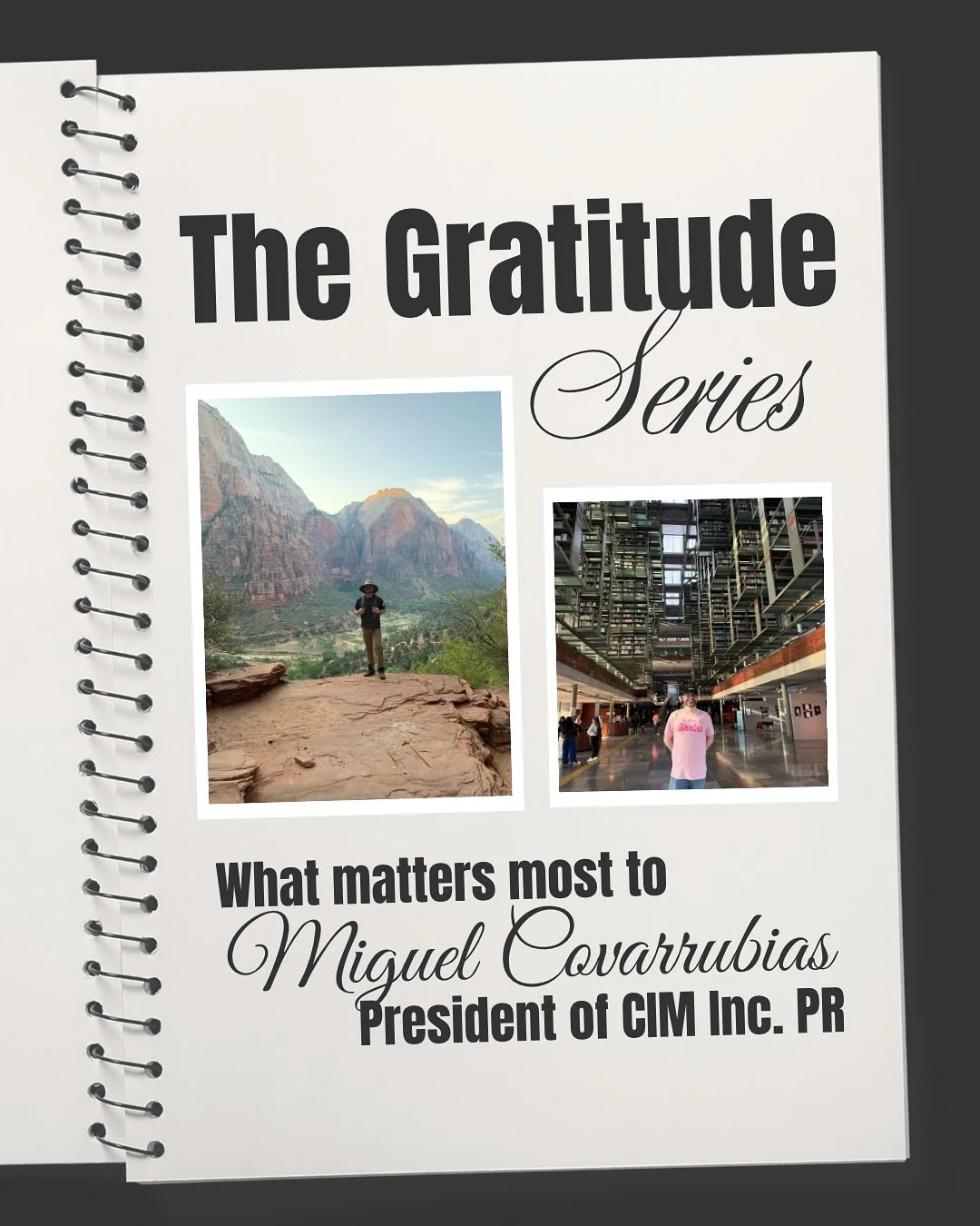 💫 The Gratitude Series 💫

This week, we&rsquo;re turning the spotlight to our Vice President, Miguel Covarrubias. Miguel&rsquo;s gratitude list is grounded in connection, curiosity, and the moments that inspire his leadership style.

Stay tuned nex