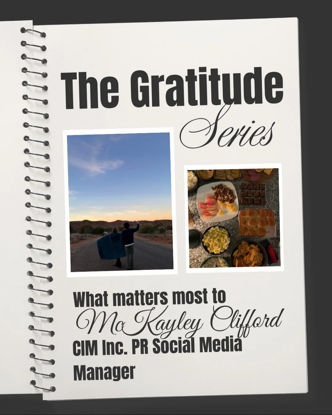 This week, we&rsquo;re highlighting our Social Media Manager, McKayley Clifford. 

Her gratitude list is filled with nature, creativity, community, and the people (and pets!) who make every season feel meaningful. From mountain trails and local books