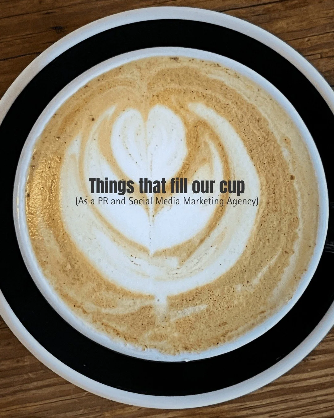 We're passionate about the people we work with, and the work that we do. Here are some of the things that consistently fill our cup ☕ 🗞️ 

#CIMIncPR #WorkCulture #ProfessionalGrowth #CommunityEngagement #PRFirm #SocialMediaMarketing