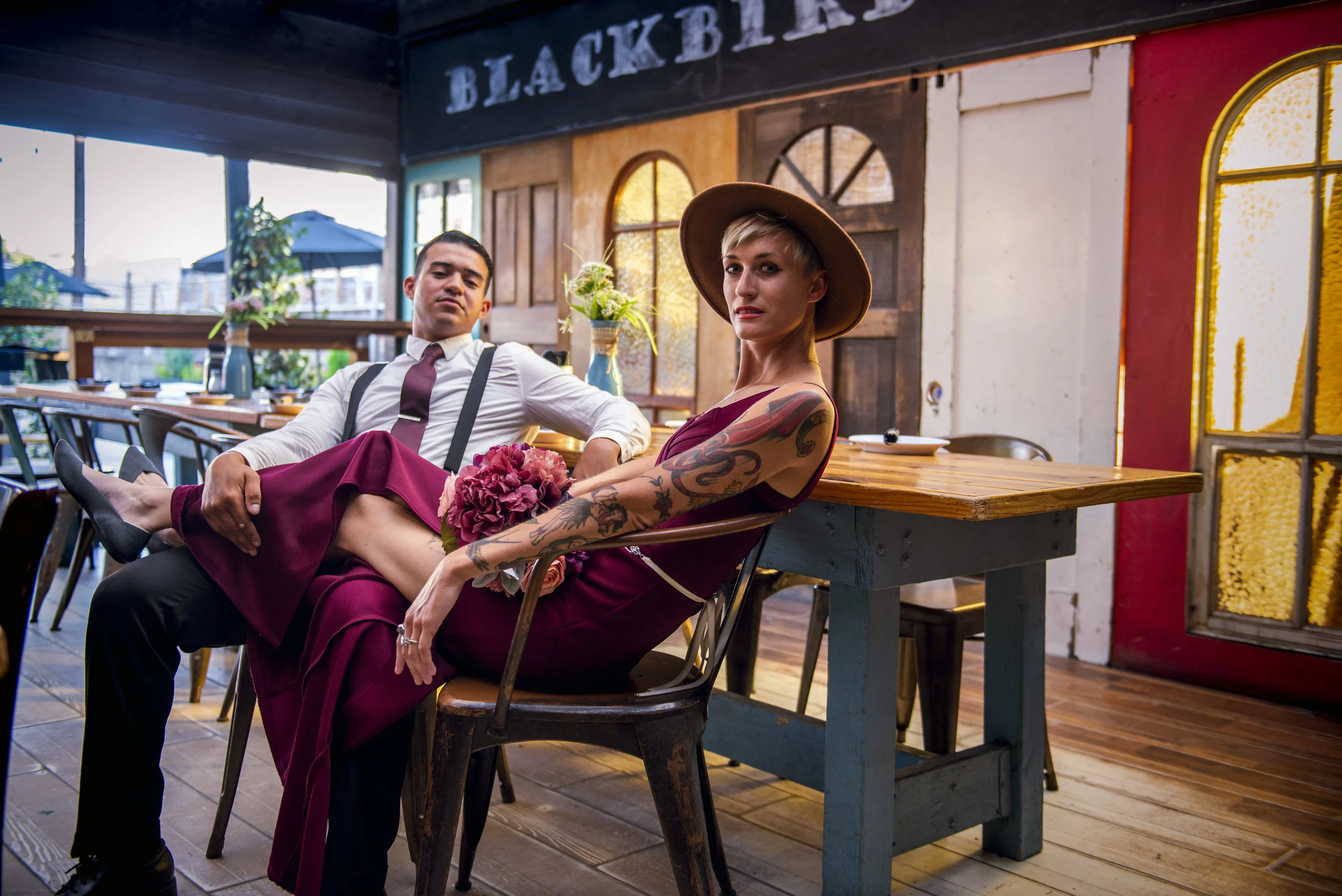 Bonnie and Clyde engagement photoshoot