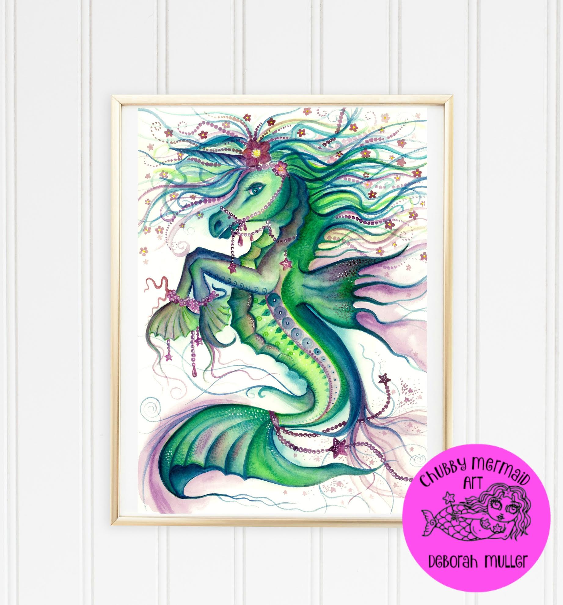 Q Amp A With An Artist Deborah Muller Chubby Mermaid Art