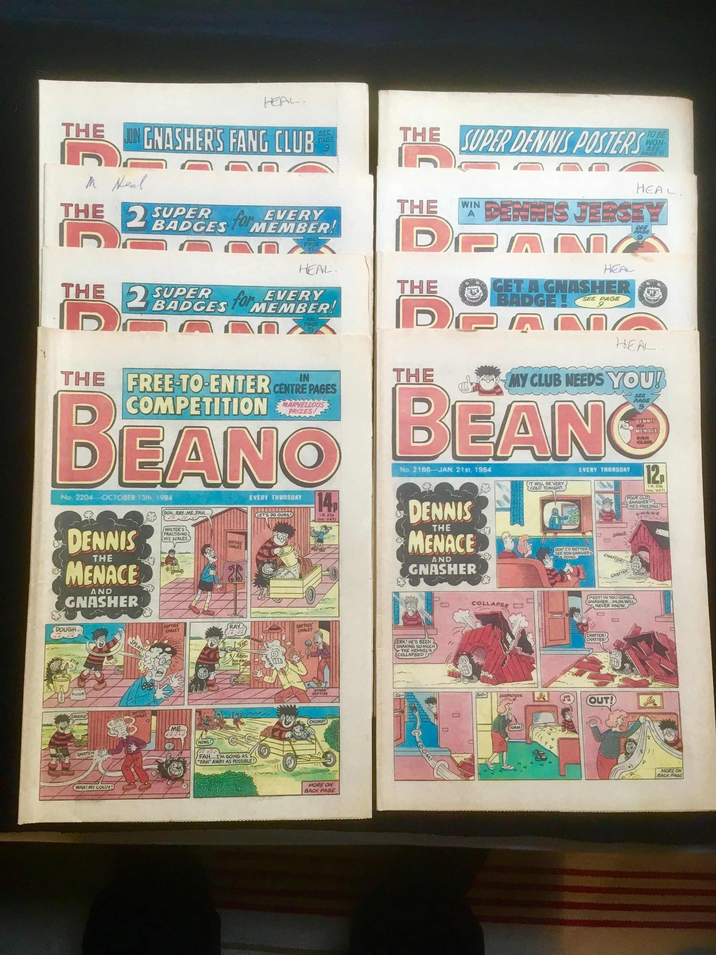 6 copies of Iconic Beano comic 1984
