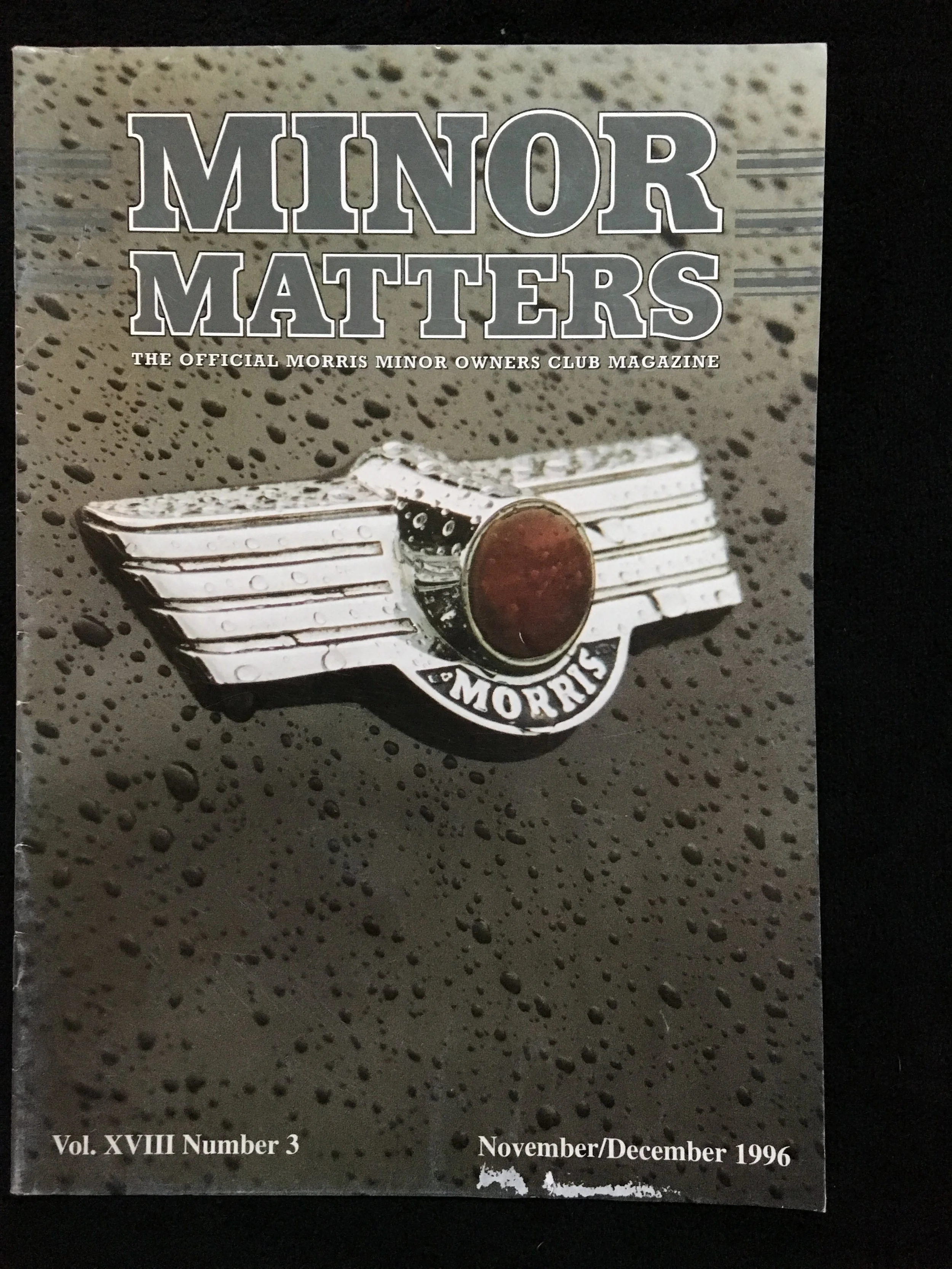 Minor Matters Owners Club  November 1996