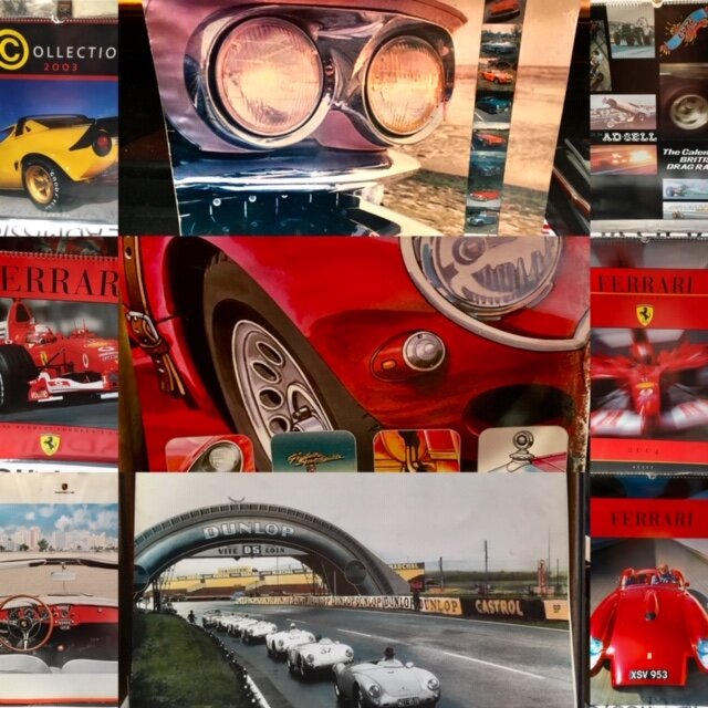 FERRARI AND PORSCHE CALENDARS SELECTION