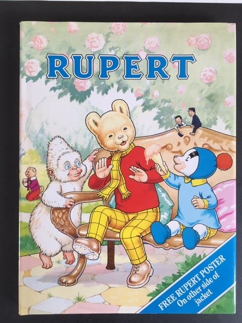 RUPERT ANNUAL  PLUS POSTER ON BACK OF LOOSE COVER 70th ANNIVERSARY EDITION