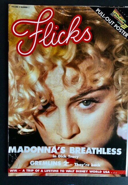 FLICKS FILM MAGAZINE   MADONNA  BACK TO THE FUTURE