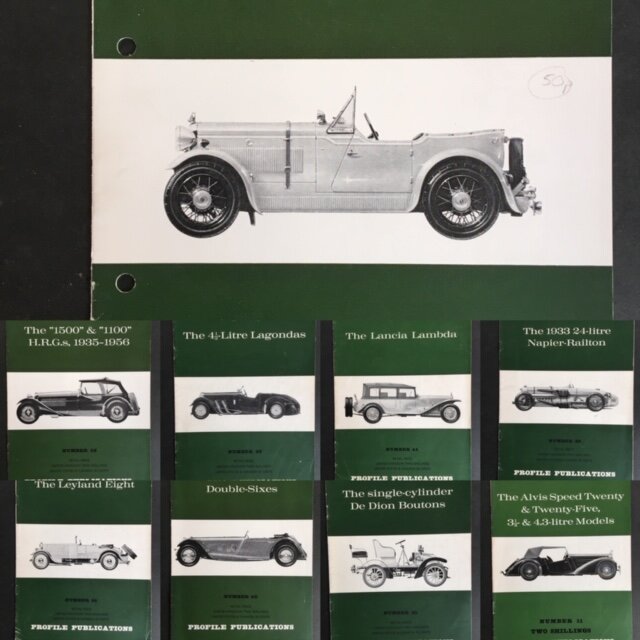 CAR CATALOGUES  PROFILE PUBLICATIONS