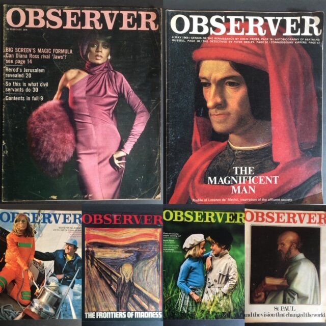 OBSERVER MAGAZINE SELECTION  1960's