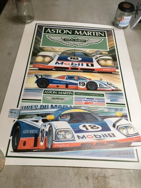 ASTON MARTIN POSTER  ORIGINAL