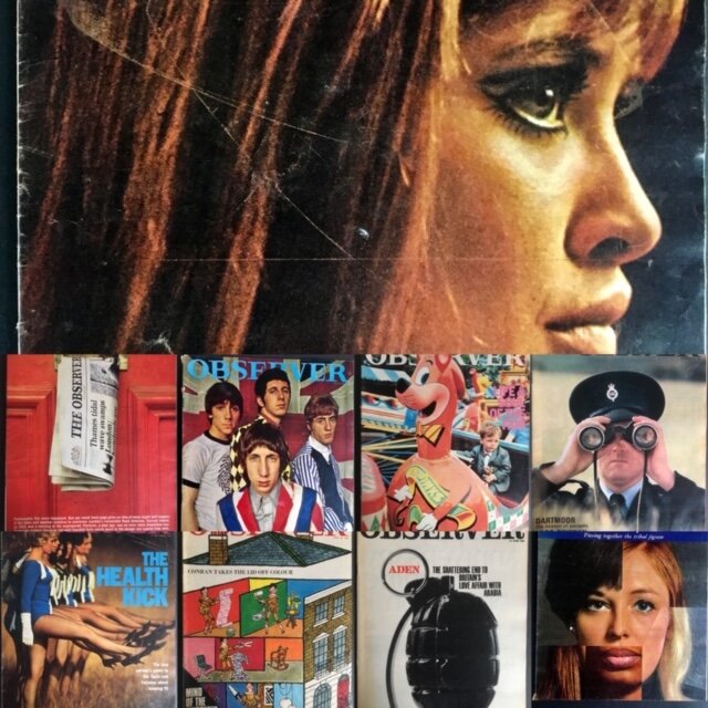 VINTAGE OBSERVER MAGAZINES SELECTION 60's