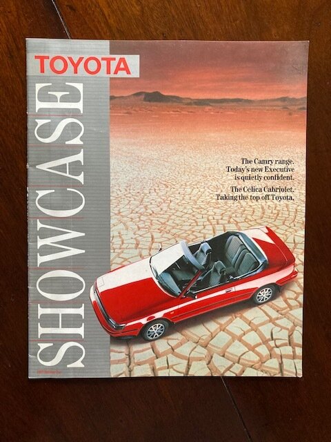 TOYOTA SHOWCASE RANGE BROCHURE 80's
