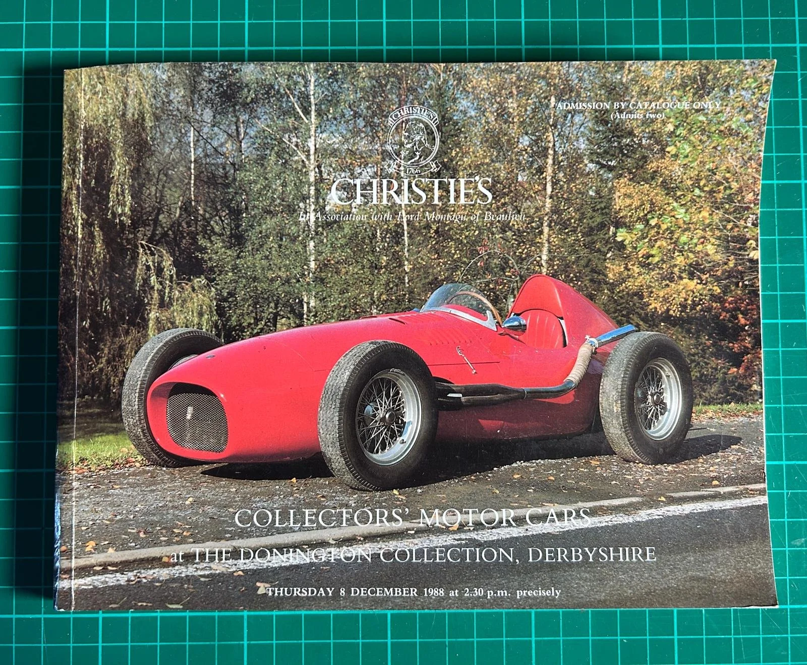 CHRISTIES  DECEMBER 1988  COLLECTORS MOTOR CARS