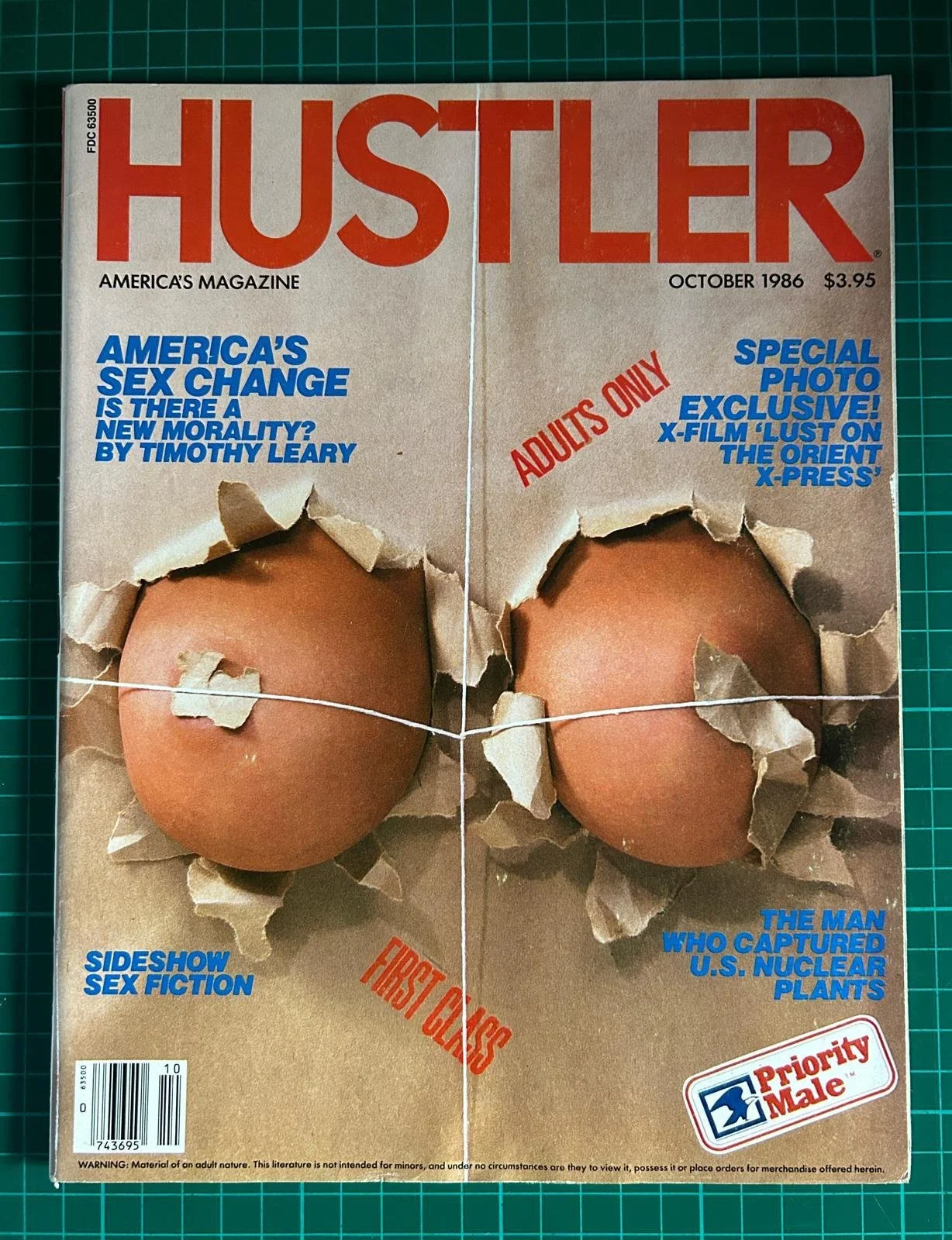 HUSTLER  OCTOBER 1986  VINTAGE