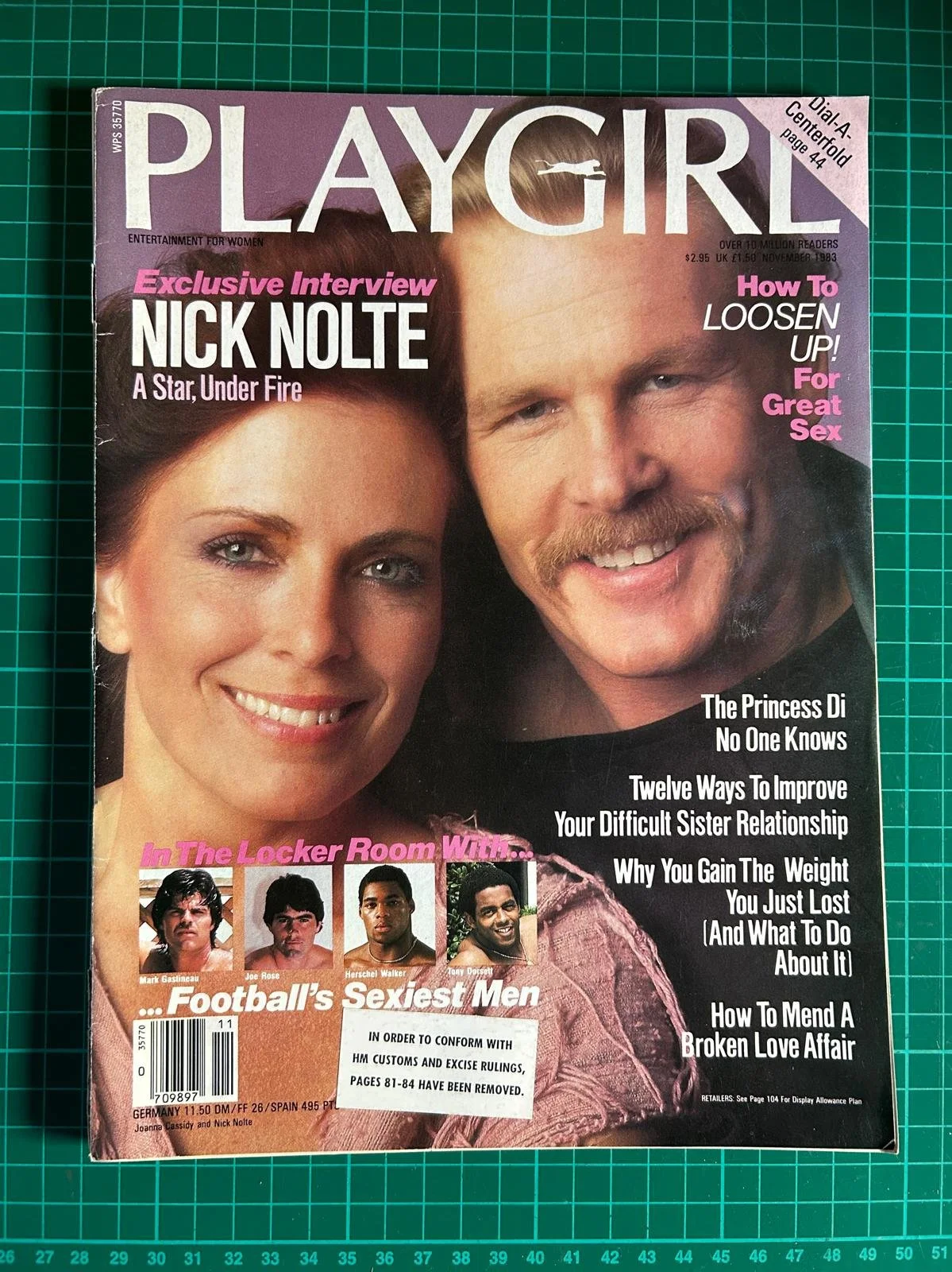 PLAYGIRL  NICK NOLTE 1983