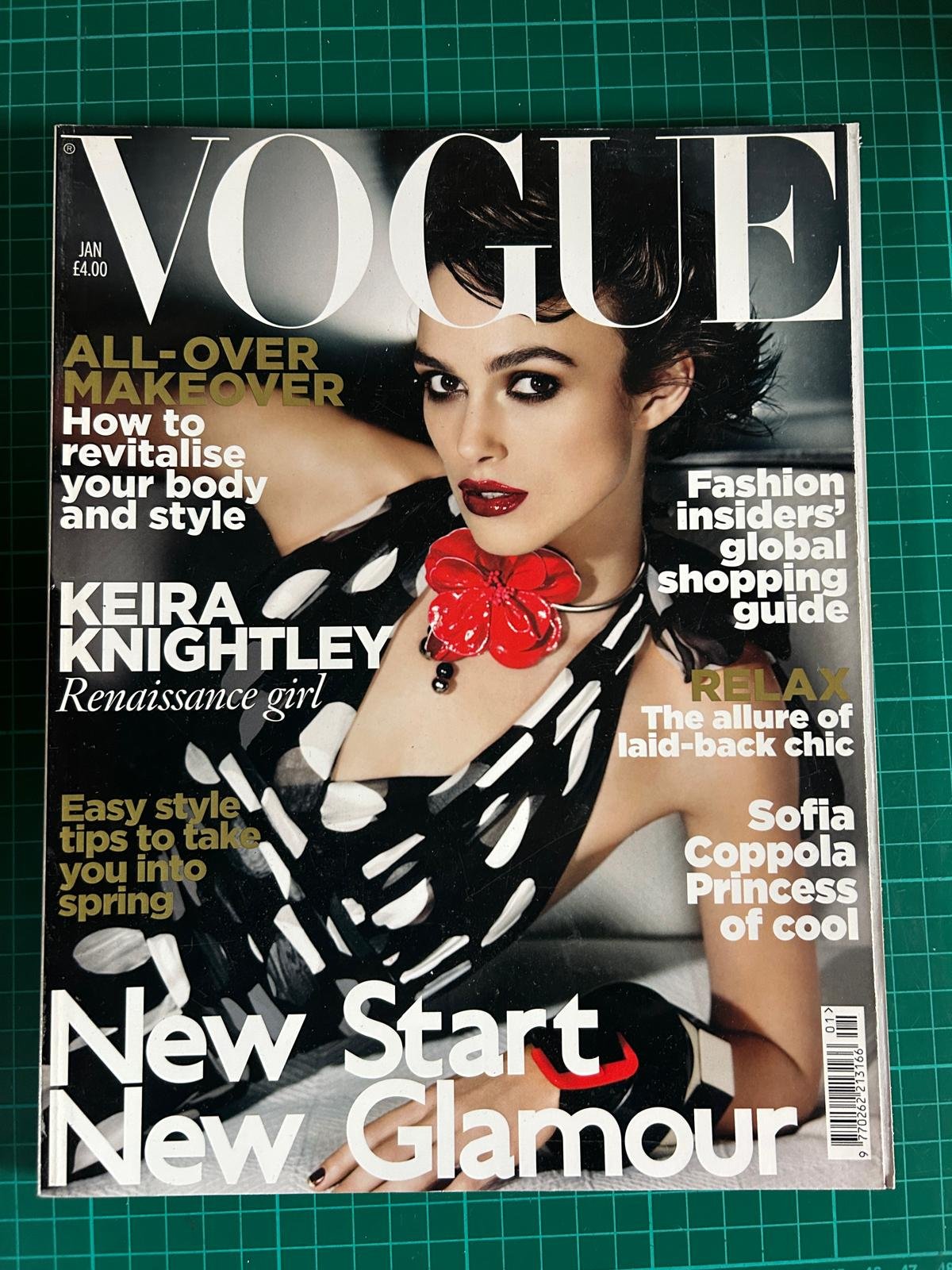 VOGUE  JANUARY 2011   KEIRA KNIGHTLY   SOLD