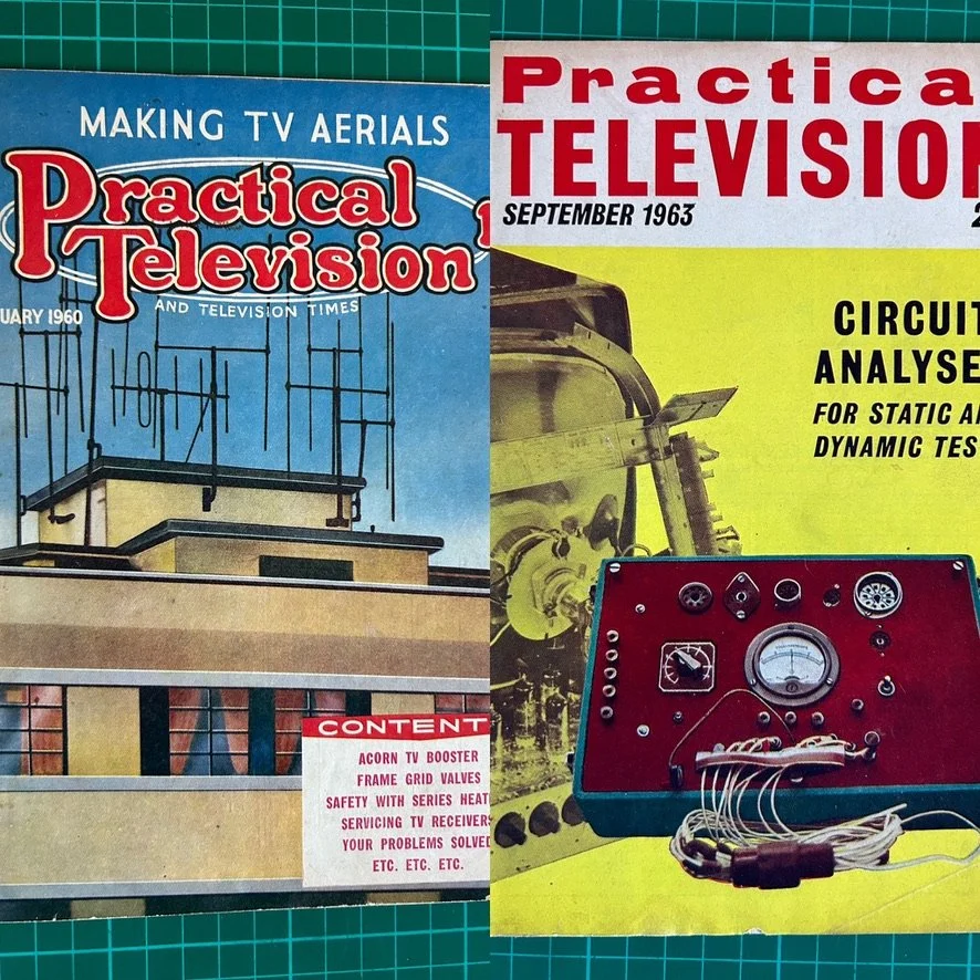 PRACTICAL TELEVISION MAGAZINE  2 COPIES  60's