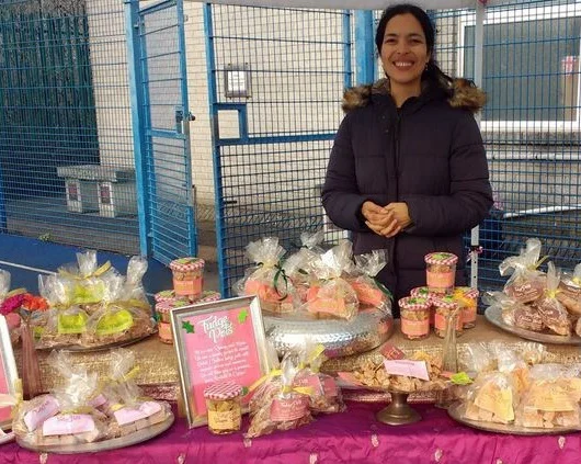 Christmas at Penarth farmers’ market, December 2019