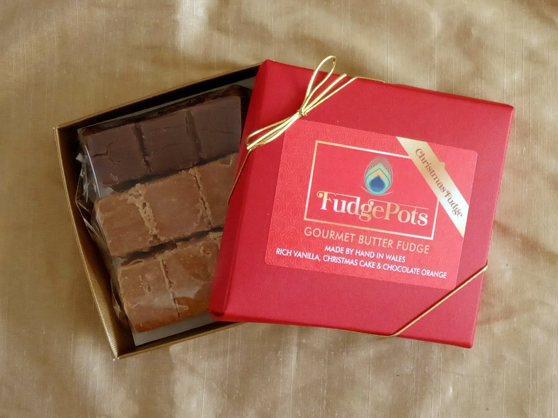 Luxury Giftbox of 3 Christmas Fudges