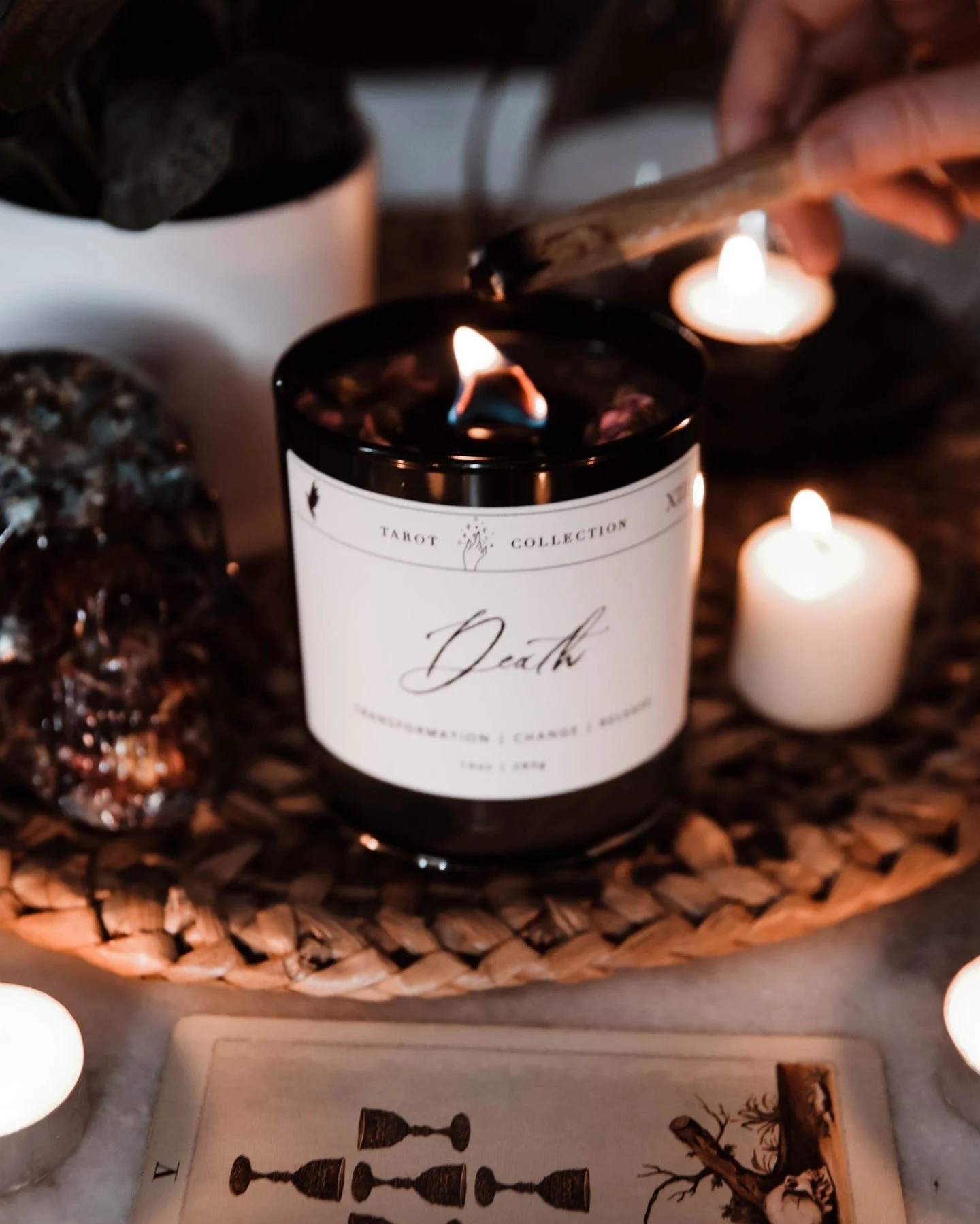 Don&rsquo;t fear the card.
Death is transformation.
The end of something old&hellip; the birth of something new. 🖤🌑

Our Death Tarot Candle is infused with the energy of sacred change&mdash;light it when you&rsquo;re ready to release, rise, and ste