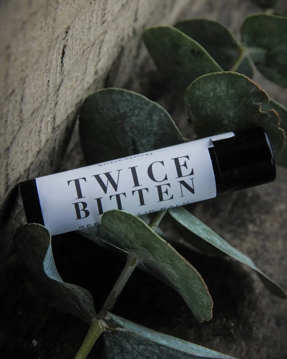 Bitten once? You might survive.
Twice Bitten? You&rsquo;re ours now. 🩸💋

Our Twice Bitten Cabernet Lip Balm is a darkly seductive blend kissed with rich cabernet and just a hint of danger. Smooth it on and let your lips taste like trouble, whether 