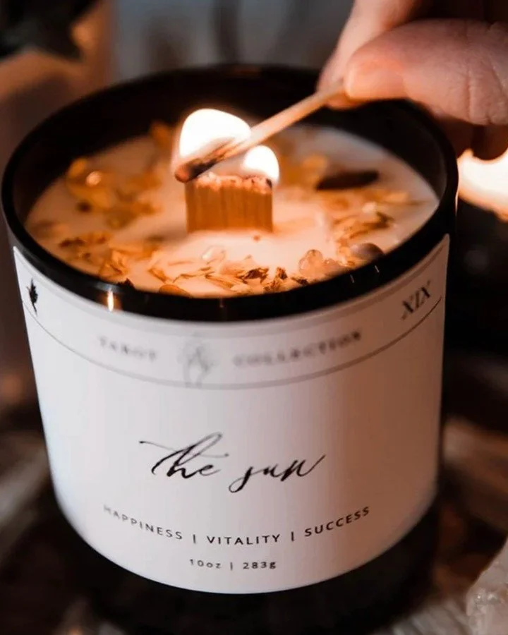 Light returns. ☀️✨

The Sun brings clarity.
Warmth.
A sense of ease after the unknown.

Our Sun Tarot Candle blends citrus and neroli into something bright and uplifting. A scent that feels like open windows, golden light, and the quiet return of joy