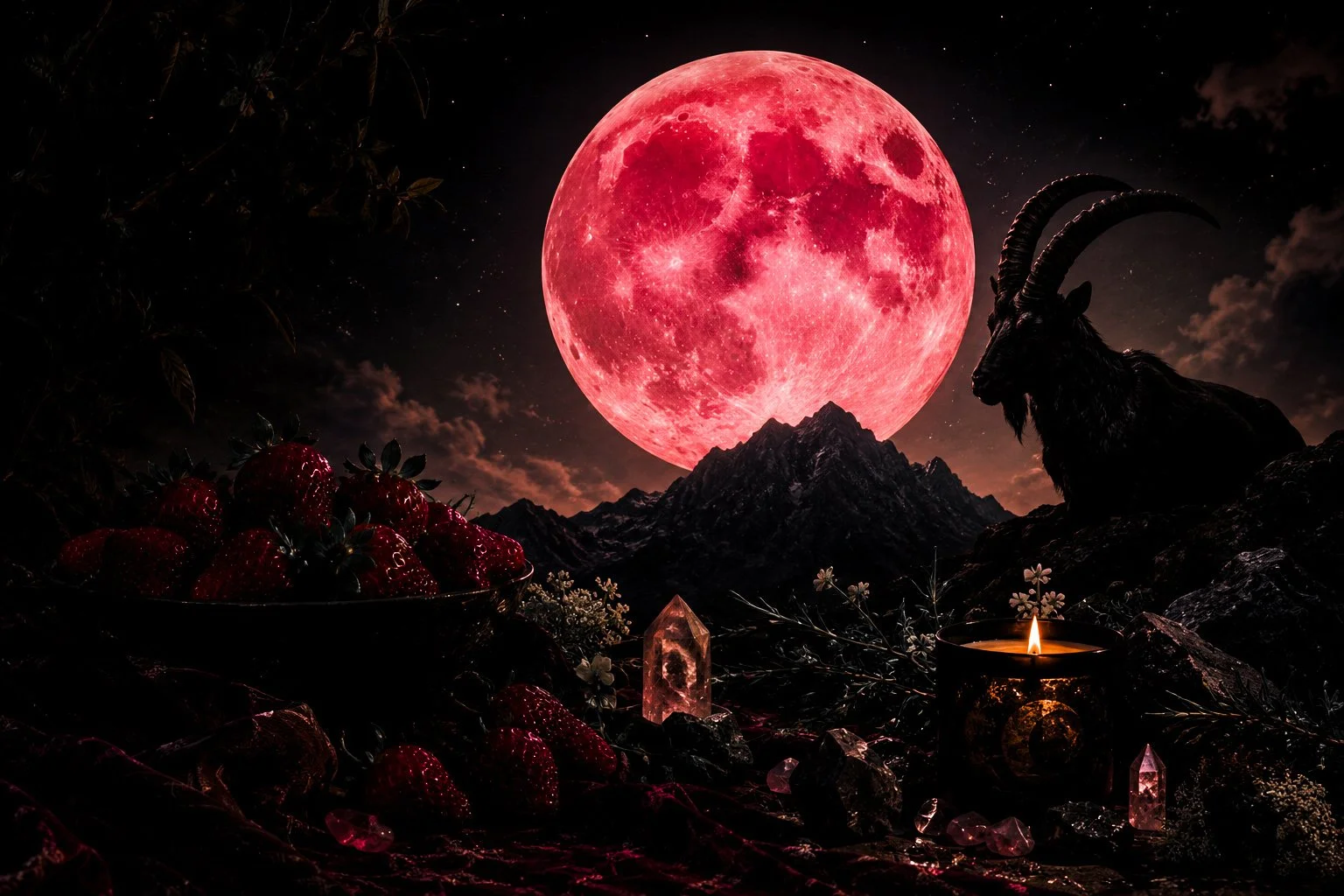 The Strawberry Moon in Capricorn: Harvesting What Truly Matters