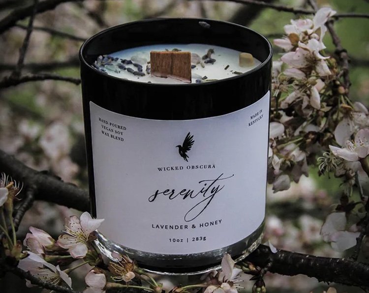 Serenity Lavender & Honey Soy Candle - Tranquil Aromatherapy