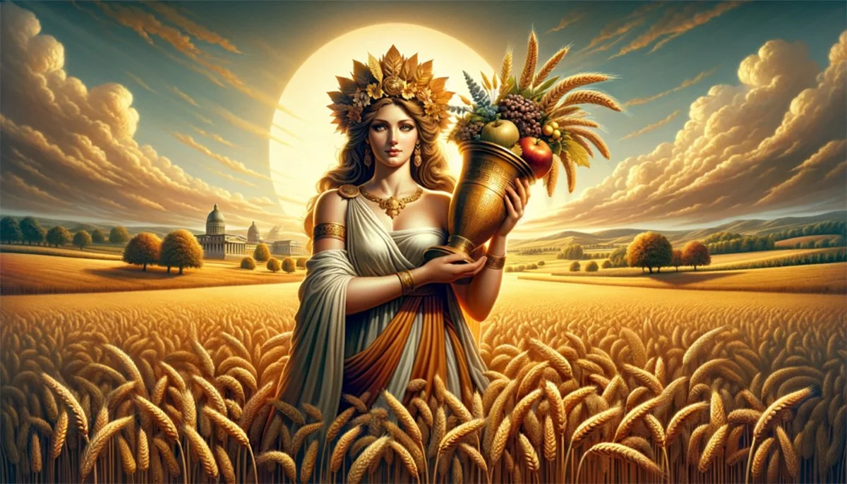 Demeter's Square Greek Mythology Goddess Of Agriculture