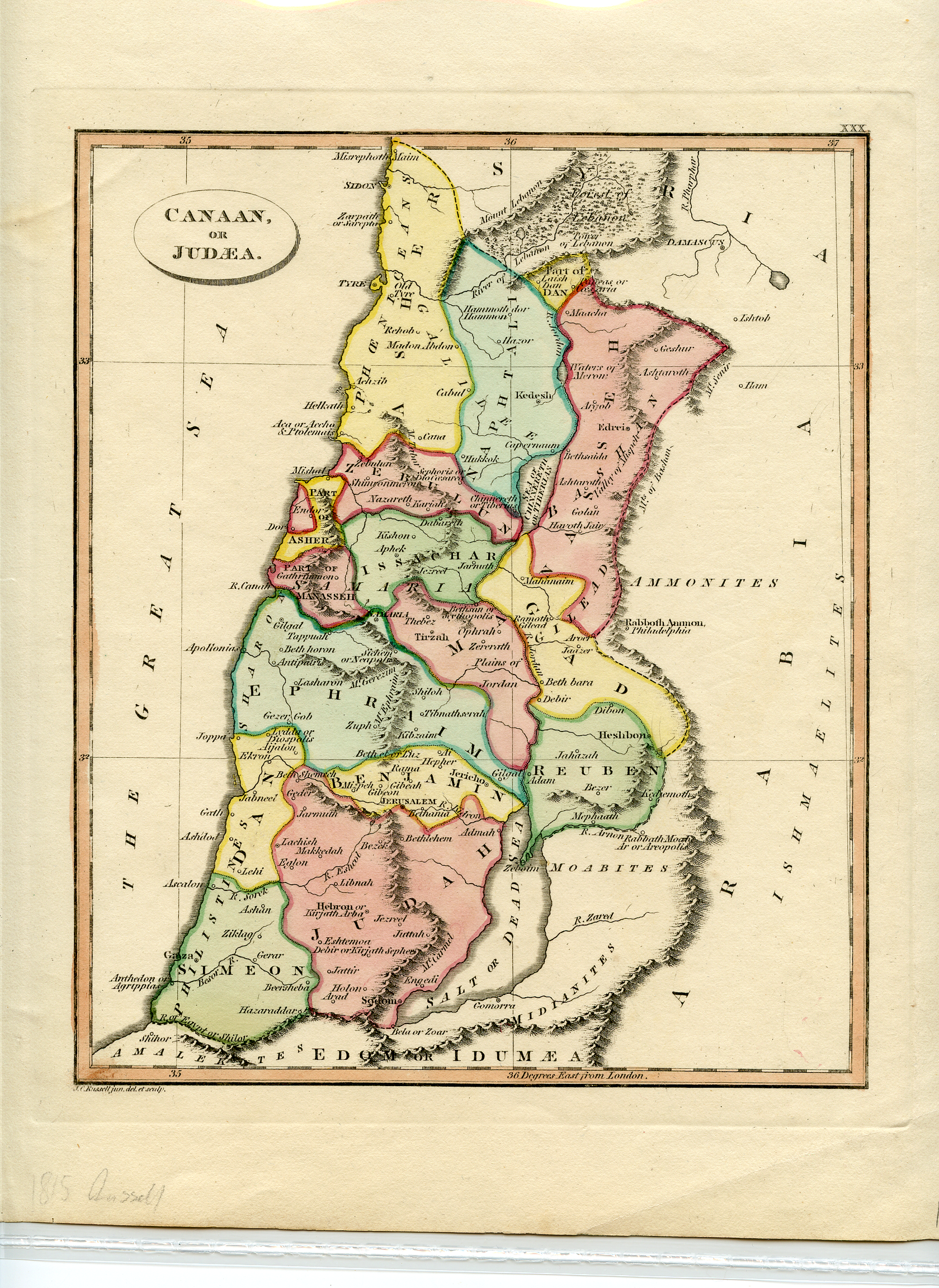 1815 Canaan or Judea
